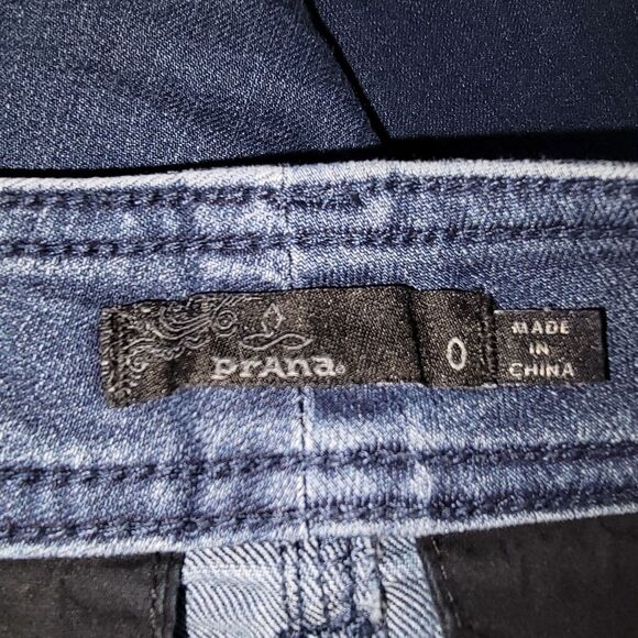 Prana button front denim jean skirt size 0 - Picture 6 of 7